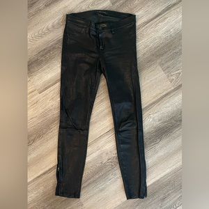 Genuine leather pants